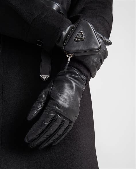 prada gloves sale|prada nappa leather gloves.